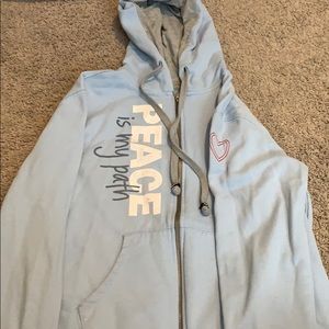 Peace Love World cropped sweater